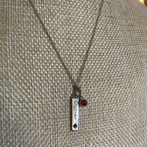 925 stamped sterling silver gryffindor Harry Potter necklace